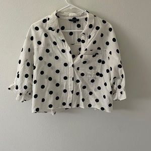Polka dot cropped top